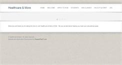 Desktop Screenshot of healthcaremore.com